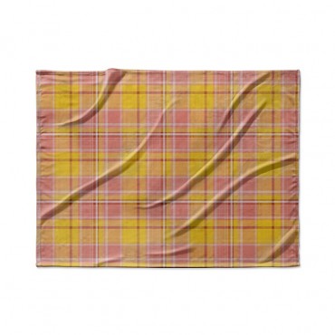 Madras Plaid In Pink And Yellow