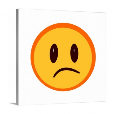Worried Emoji With Dark Features