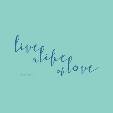 Ephesians 5 1 Scripture Art In Blue And Teal