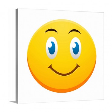 Blue Eyed Smiling Emoji