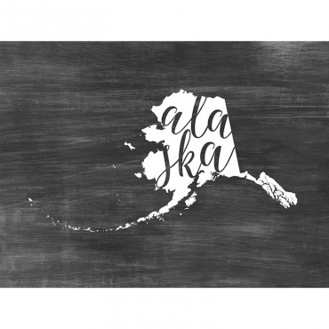 Home State Typography Alaska