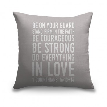 1 Corinthians 16 13 14 Scripture Art In White And Grey