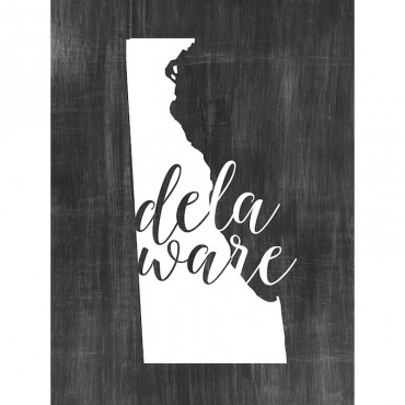 Home State Typography Delaware