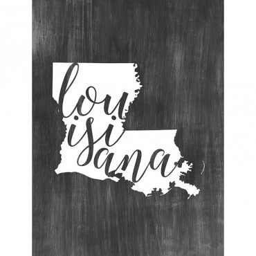Home State Typography Louisiana