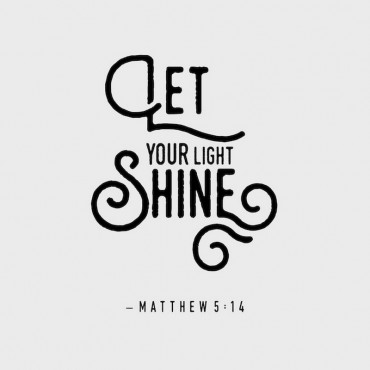 Matthew 5 14 Scripture Art In Black And White