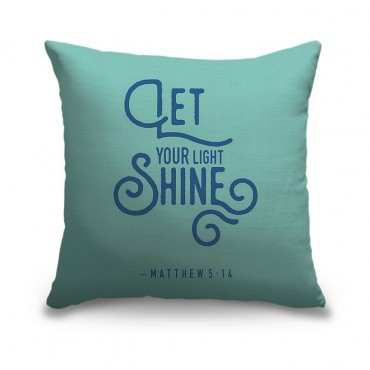 Matthew 5 14 Scripture Art In Blue And Teal