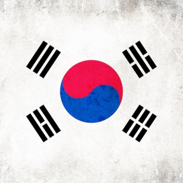 South Korea Textured Flag