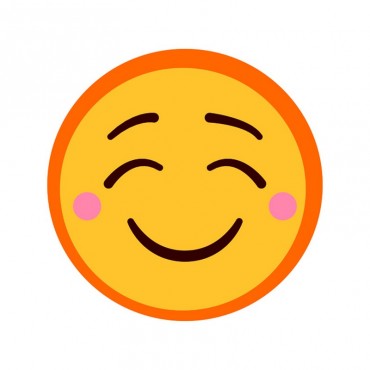 Content Rosy Cheeked Emoji