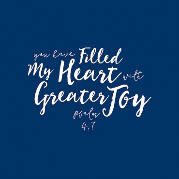 Psalm 4 7 Scripture Art In White And Navy