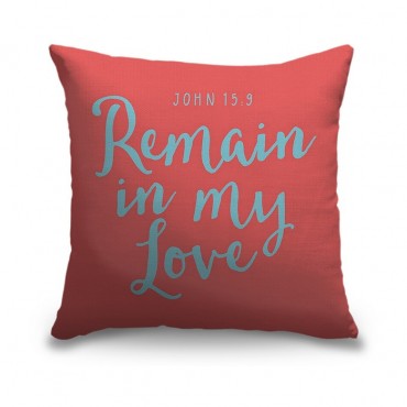 John 15 9 Scripture Art In Teal And Coral