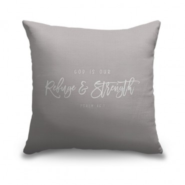 Psalm 46 1 Scripture Art In White And Grey