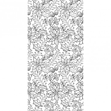 Poinsettias Coloring Wallpaper