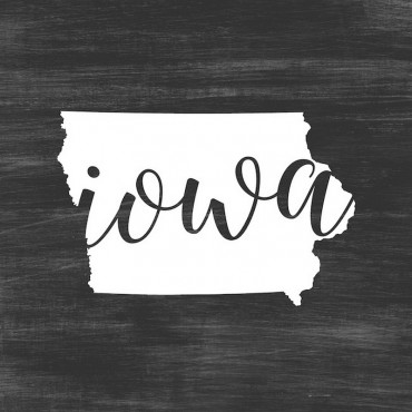 Home State Typography Iowa