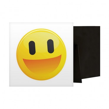 Cheerful Black Eyed Emoji