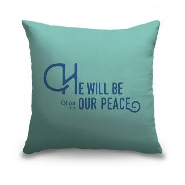 Micah 5 5 Scripture Art In Blue And Teal