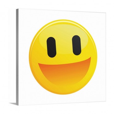 Cheerful Black Eyed Emoji