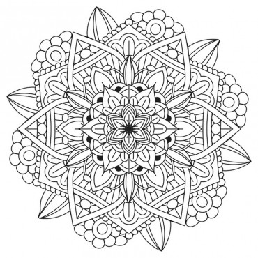 Coloring Mandala Pretty 7