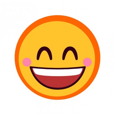Laughing Rosy Cheeked Emoji