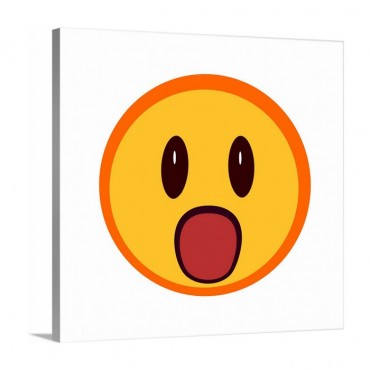 Surprised Orange Emoji