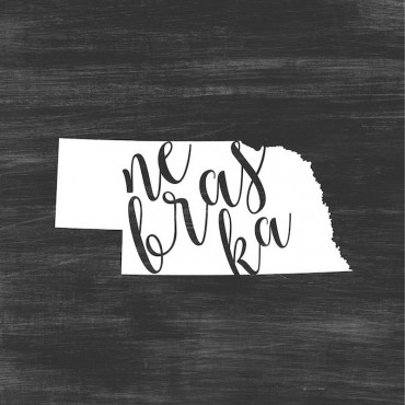 Home State Typography Nebraska