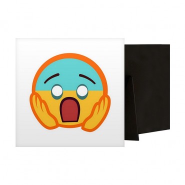 Frightened Emoji With Blue Face