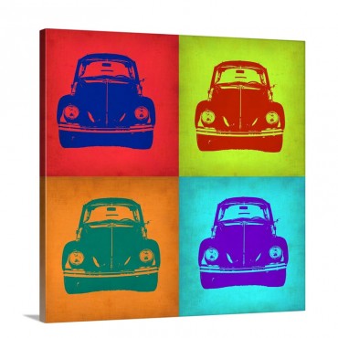 VW Beetle Front Pop Art I Wall Art - Canvas - Gallery Wrap