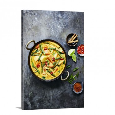 Vegetable Curry Wall Art - Canvas - Gallery Wrap