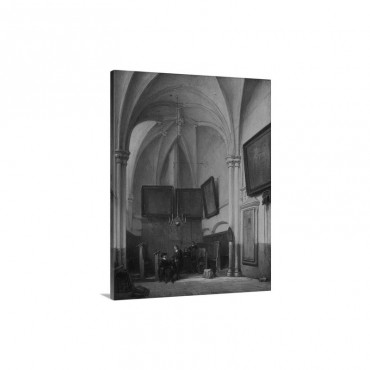 Vestry Of The Church Of St Stephen In Nijmegen 1850 91 Dutch Painting Wall Art - Canvas - Gallery Wrap