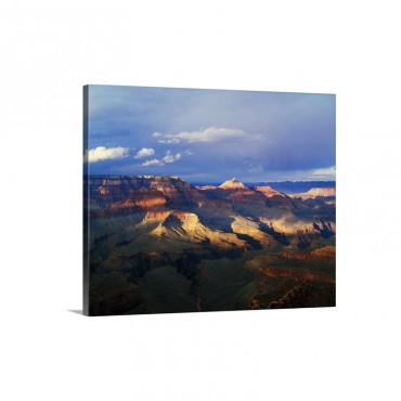 View Of Grand Canyon From Shoshone Point Storm Cloud Shadows South Rim Grand Canyon National Park Arizona Wall Art - Canvas - Gallery Wrap