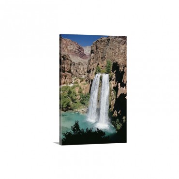 View Of Havasu Falls Grand Canyon National Park Arizona Wall Art - Canvas - Gallery Wrap