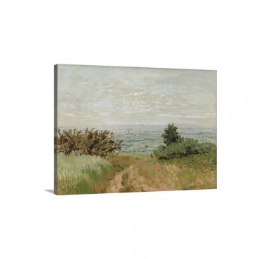 View Of The Argenteuil Plain From The Sannois Hill By Claude Monet 1872 Musee D'Orsay Wall Art - Canvas - Gallery Wrap