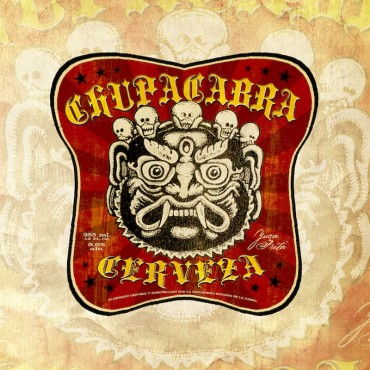 Vintage Beer Label For Chupacabra Cerveza
