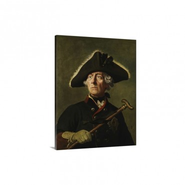 Vintage Painting Of Frederick The Great Of Prussia Wall Art - Canvas - Gallery Wrap