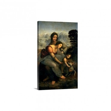 Virgin And Child With St Anne C 1510 Wall Art - Canvas - Gallery wrap