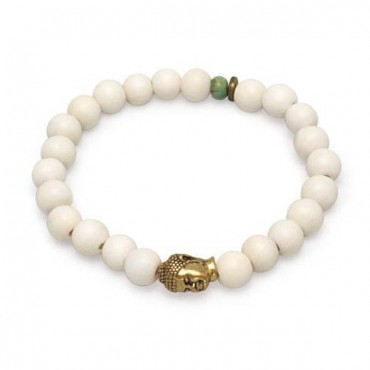 8 in. Fashion Stretch Bracelet with Buddha Bead