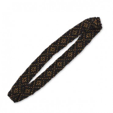 Black and Gold Diamond Pattern Stretch Fashion Headband