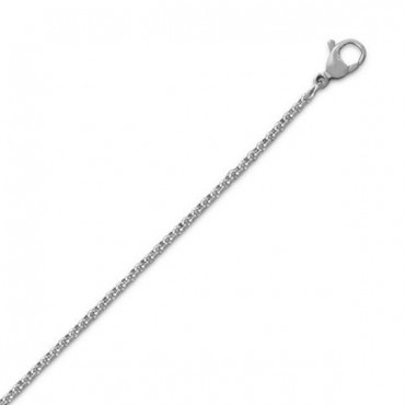 Stainless Steel Rolo Chain Necklace - 2 mm
