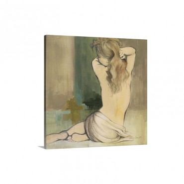Waking Woman I green Wall Art - Canvas - Gallery Wrap