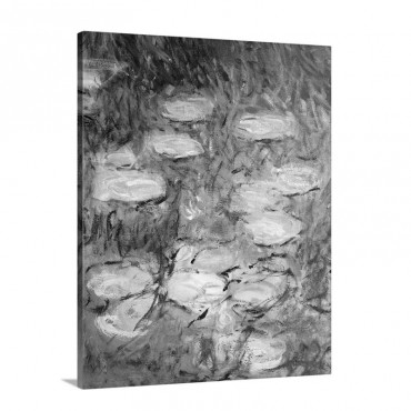 Water Lilies Detail Wall Art - Canvas - Gallery Wrap