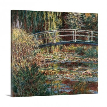 Water Lily Pond Pink Harmony By Claude Monet 1900 Paris France Wall Art - Canvas - Gallery Wrap