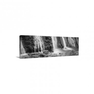 Water Falling On Rocks Limekiln Falls Limekiln Campground Big Sur California Wall Art - Canvas - Gallery Wrap