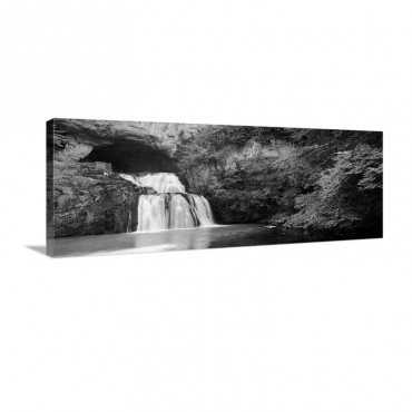 Waterfall In A Forest Lison River Jura France Wall Art - Canvas - Gallery Wrap