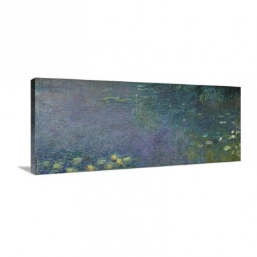 Waterlilies Morning 1914 18 Centre Right Section Wall Art - Canvas - Gallery Wrap