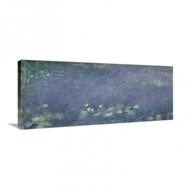 Waterlilies  Morning 1914 18 Centre Left Section Wall Art - Canvas - Gallery Wrap