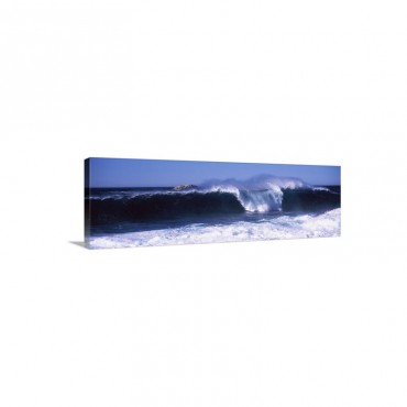 Waves In The Sea Big Sur California Wall Art - Canvas - Gallery Wrap