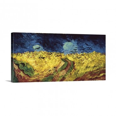 Wheat Field With Crows Wall Art - Canvas - Gallery Wrap