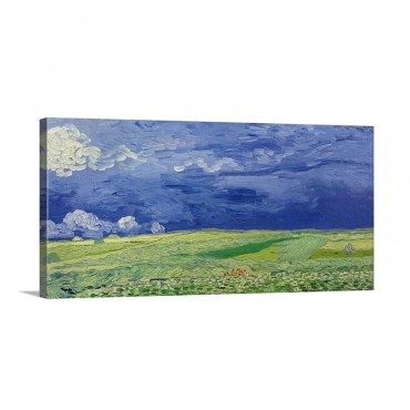 Wheatfields Under Thunderclouds 1890 Wall Art - Canvas - Gallery Wrap