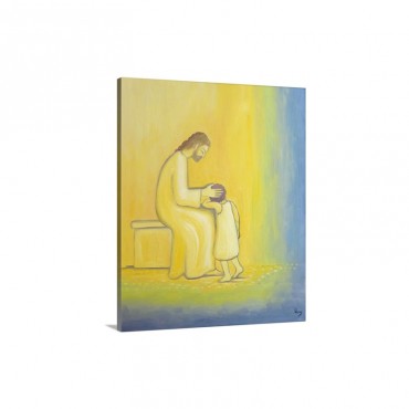 When We Repent Of Our Sins Jesus Christ looks on us with tenderness 1995 Wall Art - Canvas - Gallery Wrap