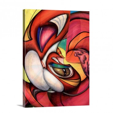 Wild Game Of Cat And Mouse Catstract Wall Art - Canvas - Gallery Wrap