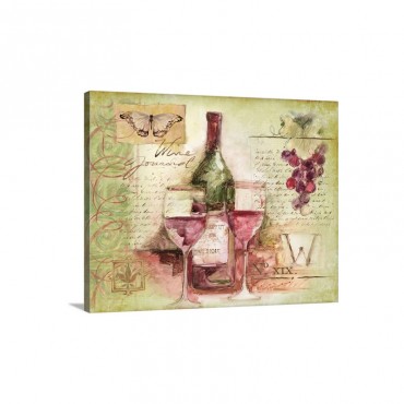 Wine Vignette Wall Art - Canvas - Gallery Wrap